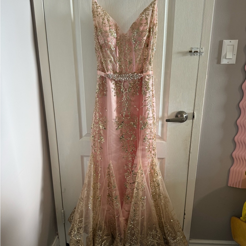 Long elegant party dress.